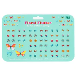 Stick on Earrings Floral (30 pairs) by Rex London