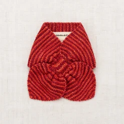 Strata Sledding Scarf in Red Flame by Misha & Puff