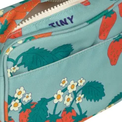 Strawberries Bum Bag in Warm Grey by Tinycottons