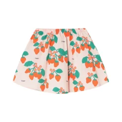 Strawberries Skirt in Pastel Pink by Tinycottons