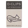 Stretching Cat D-Clip Paperclips by Midori