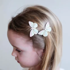 Stripe Butterfly Clic Clac Hair Clips by Mimi & Lula