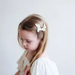 Stripe Butterfly Clic Clac Hair Clips by Mimi & Lula