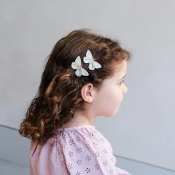 Stripe Butterfly Clic Clac Hair Clips by Mimi & Lula