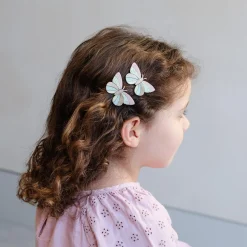 Stripe Butterfly Clic Clac Hair Clips by Mimi & Lula