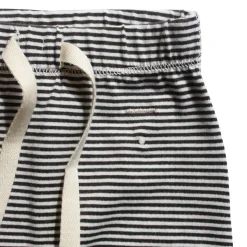 Striped Baby Footies in Nearly Black by Gray Label - Last Ones In Stock - 0-12 Months