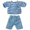 Striped Knitted Sweater And Pants for Big Brother Mouse by Maileg