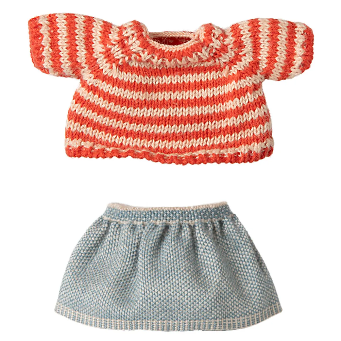 Striped Knitted Sweater And Skirt for Big Sister Mouse by Maileg