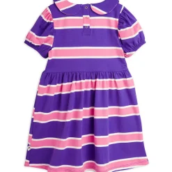 Stripe Dress in Purple by Mini Rodini