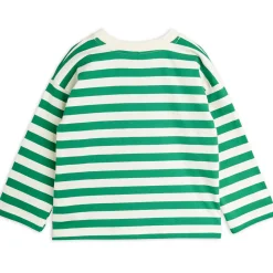 Stripe Long Sleeve T-Shirt in Green by Mini Rodini