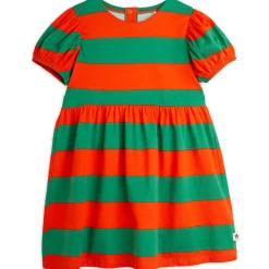 Stripe Puff Sleeve Dress by Mini Rodini
