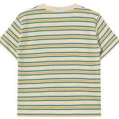 Stripes Multicolour Tee in Light Cream by Tinycottons
