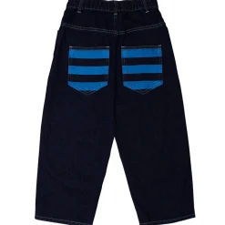 Stripes Pocket Jean in Dark Indigo by Wynken