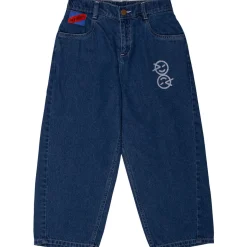 Stripes Pocket Jean in Light Indigo by Wynken