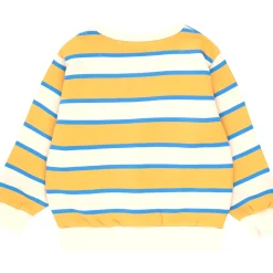 Stripes Sweatshirt in Vanilla / Mustard by Tinycottons