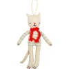 Stripy Cat Christmas Tree Decoration by Meri Meri
