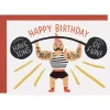 Strong Man Greetings Card by LoveLight Paper