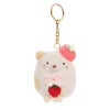 Sumikko Gurashi Neko Strawberry Keychain by San-X