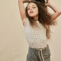 Sundae Tee in Horse Print Morel by Soor Ploom - Last Ones In Stock - 10-12 Years