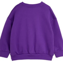 Sunday Embroidered Sweatshirt in Purple by Mini Rodini