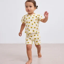 Sunflower All Over Balloon Sleeve Baby T-Shirt by Bobo Choses