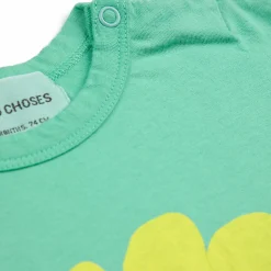 Sunflower Baby T-Shirt in Green by Bobo Choses