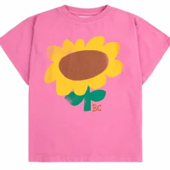Sunflower T-Shirt in Fuchsia by Bobo Choses