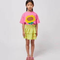 Sunflower T-Shirt in Fuchsia by Bobo Choses