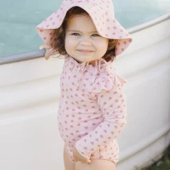 Sun Hat in Hearts by Quincy Mae