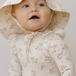 Sun Hat in Strawberries by Quincy Mae