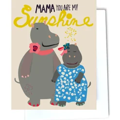 Sunshine Mama Greetings Card by Elizabeth Grubaugh