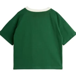 Sun V-Neck Tee in Green by Mini Rodini