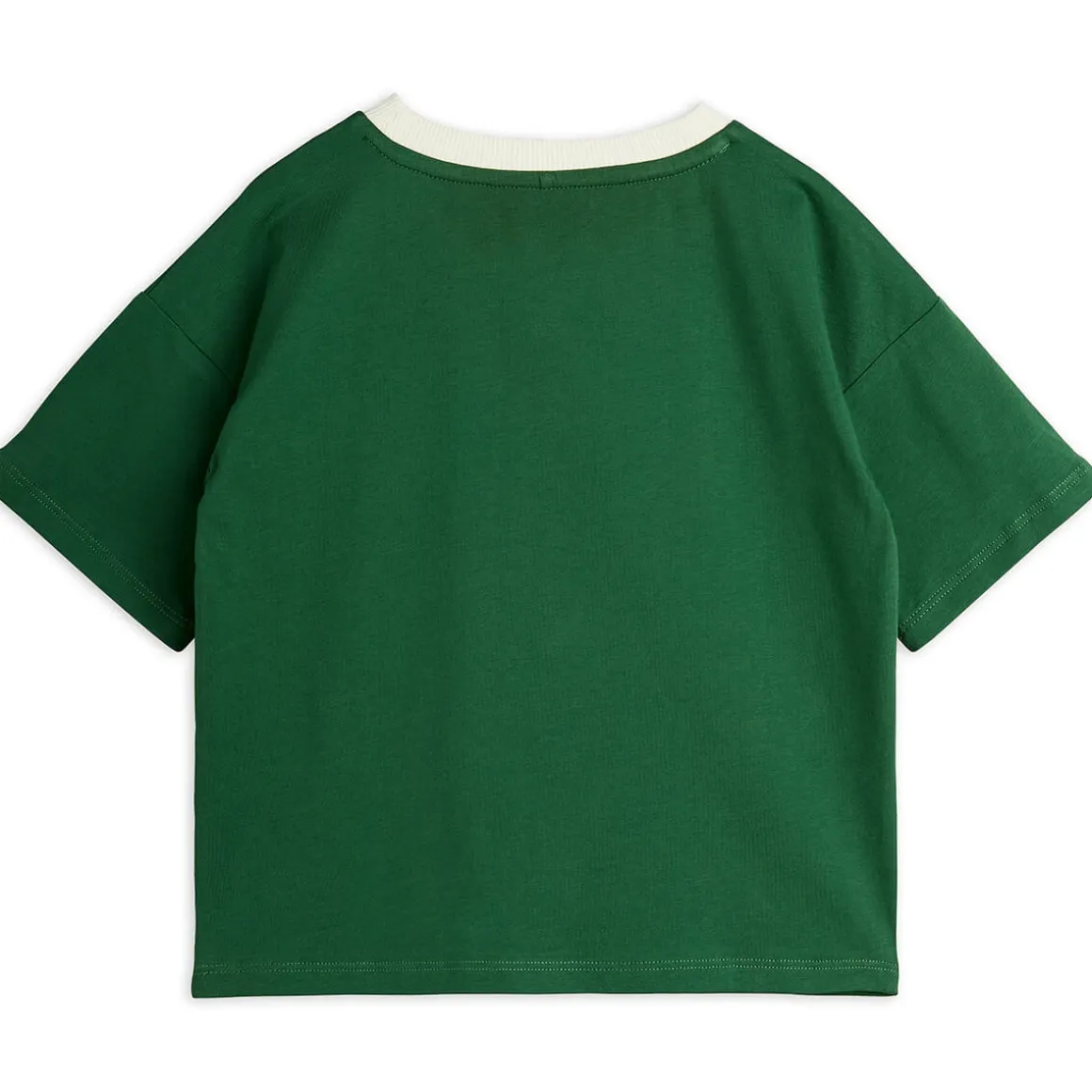 Sun V-Neck Tee in Green by Mini Rodini