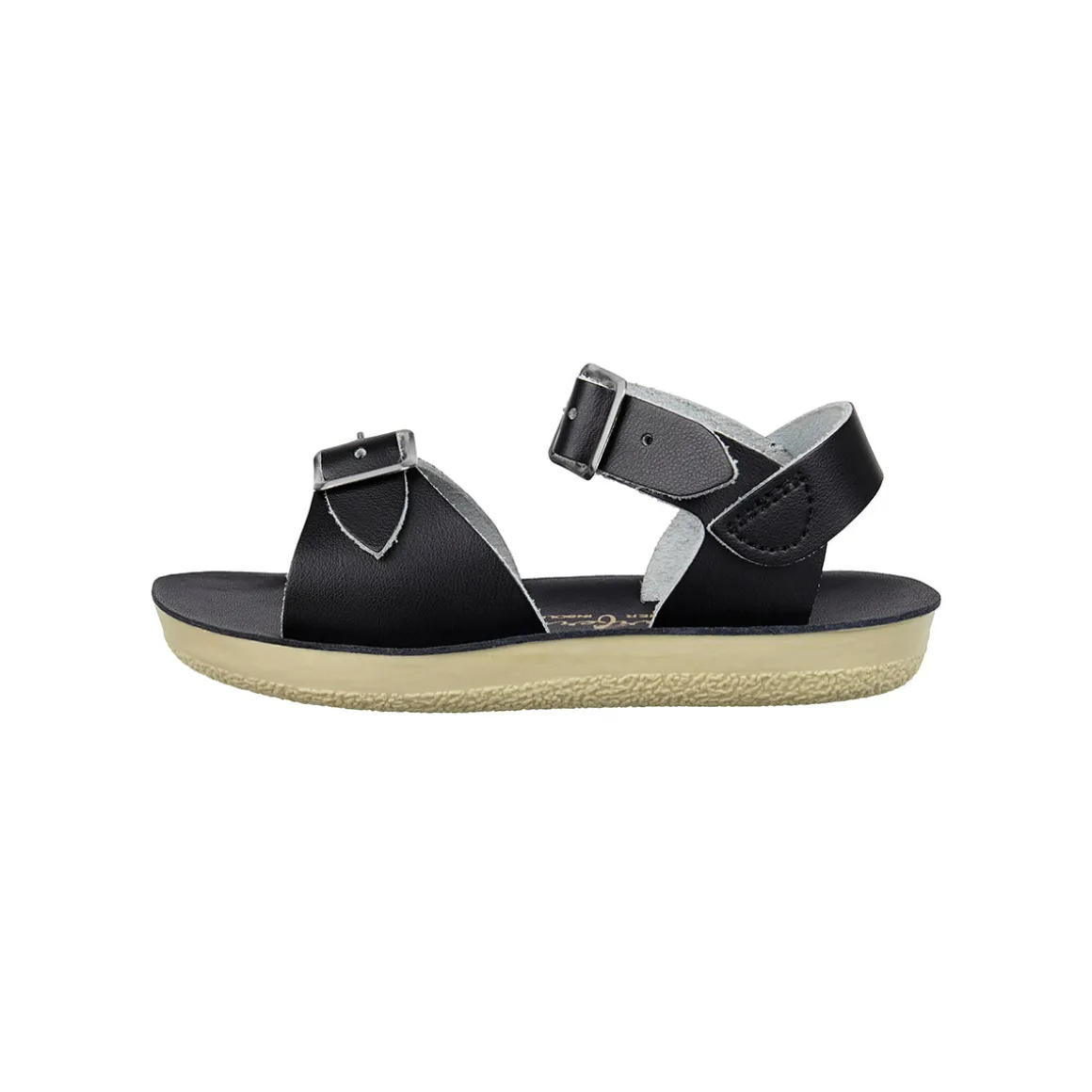 Surfer Sandals in Black by Salt-Water