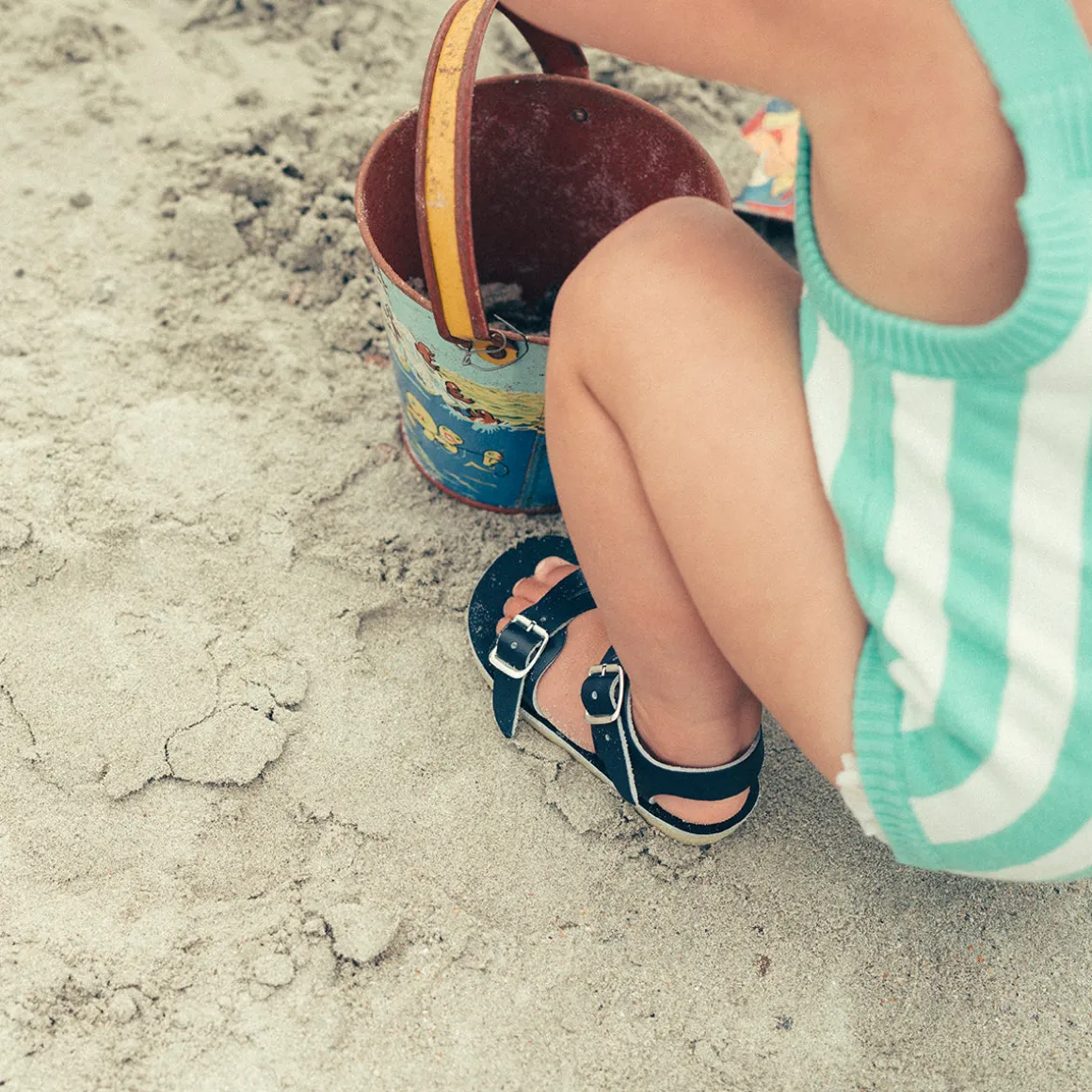 Surfer Sandals in Navy by Salt-Water
