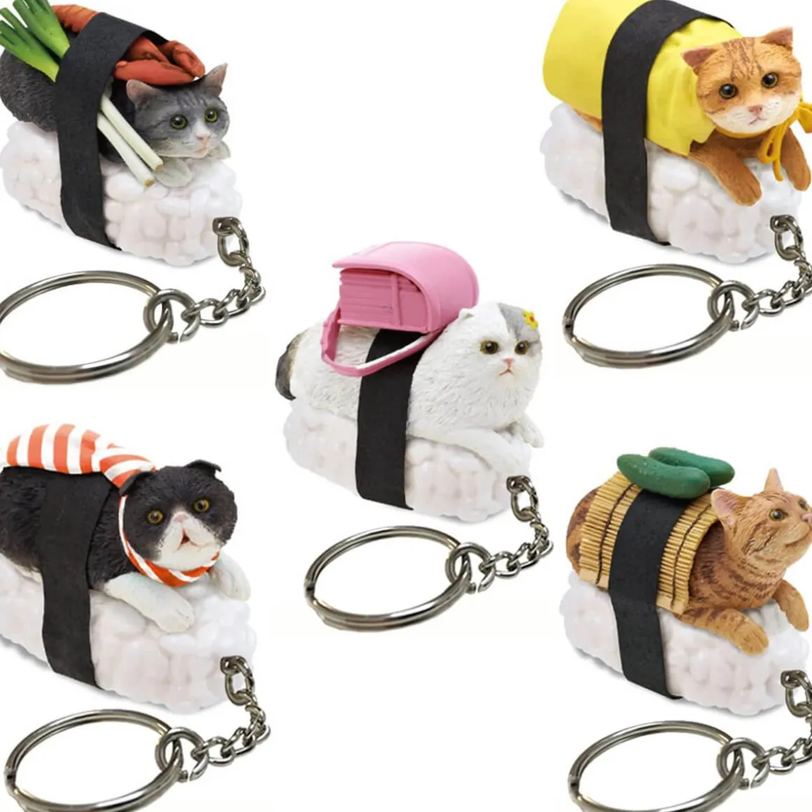 Sushi Cat Keyring (Volume 1) Blind Box by Kitan Club