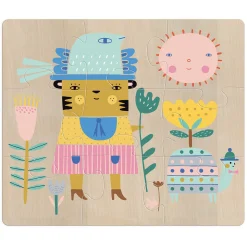 Suzy Ultman Evolutive Wooden Jigsaw Puzzles by Vilac (Set of 4)