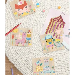 Suzy Ultman Evolutive Wooden Jigsaw Puzzles by Vilac (Set of 4)