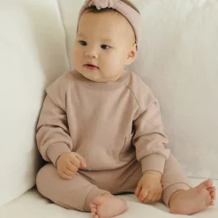 Sweatpant in Mauve by Quincy Mae