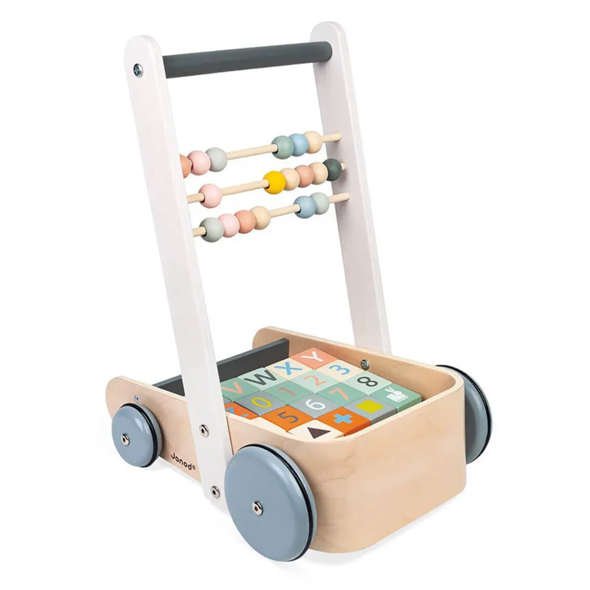 Sweet Cocoon Cart with ABC Blocks by Janod