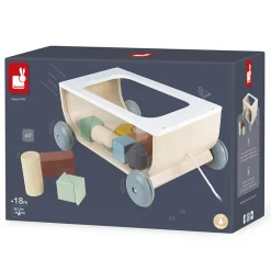 Sweet Cocoon Cart with Blocks by Janod