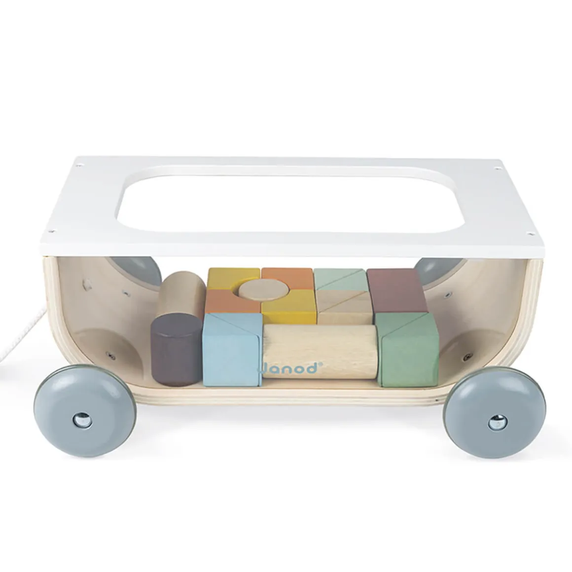 Sweet Cocoon Cart with Blocks by Janod