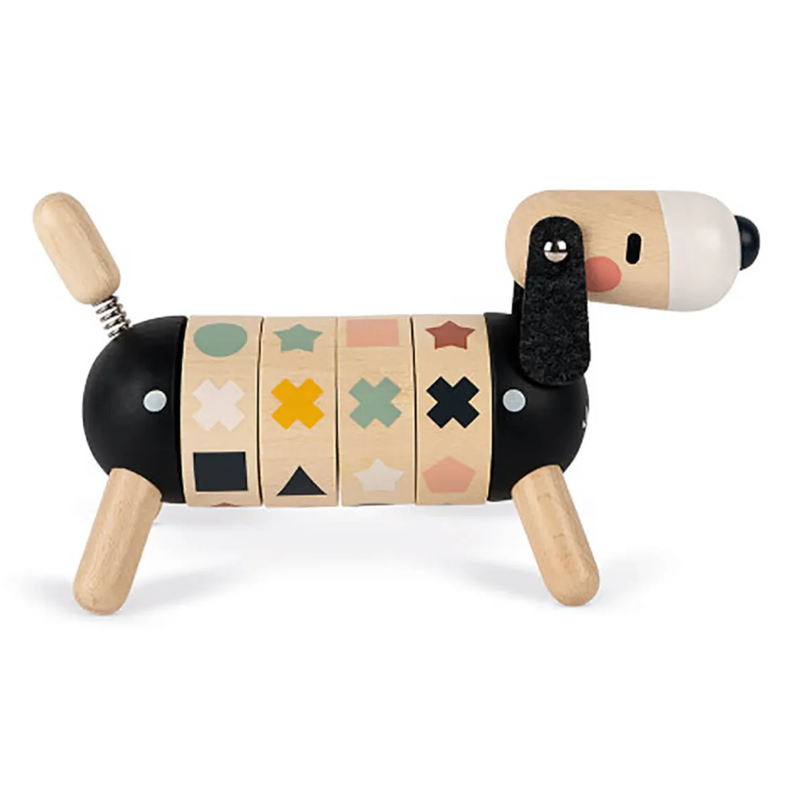 Sweet Cocoon Shapes and Colours Dog by Janod