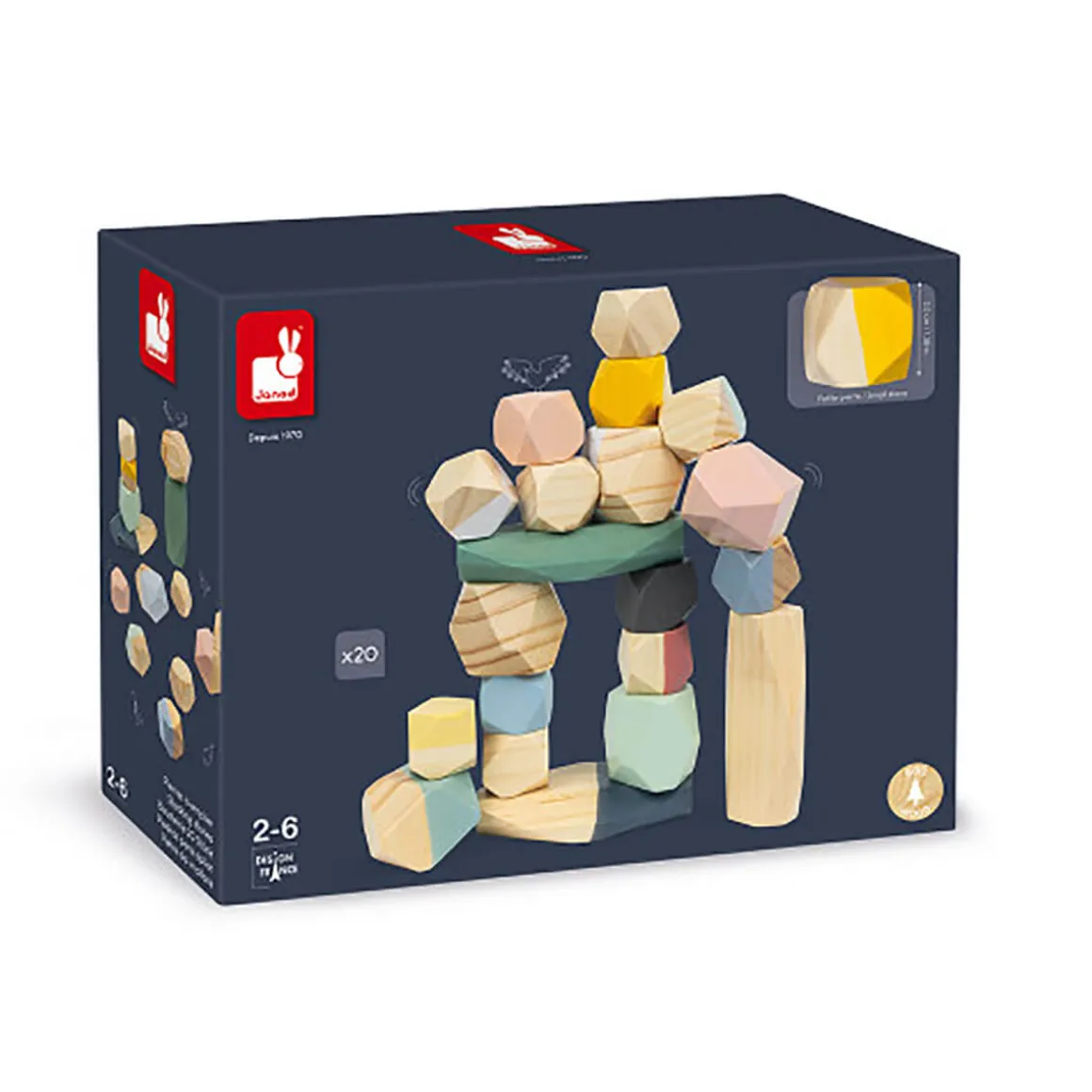Sweet Cocoon Stacking Stones by Janod