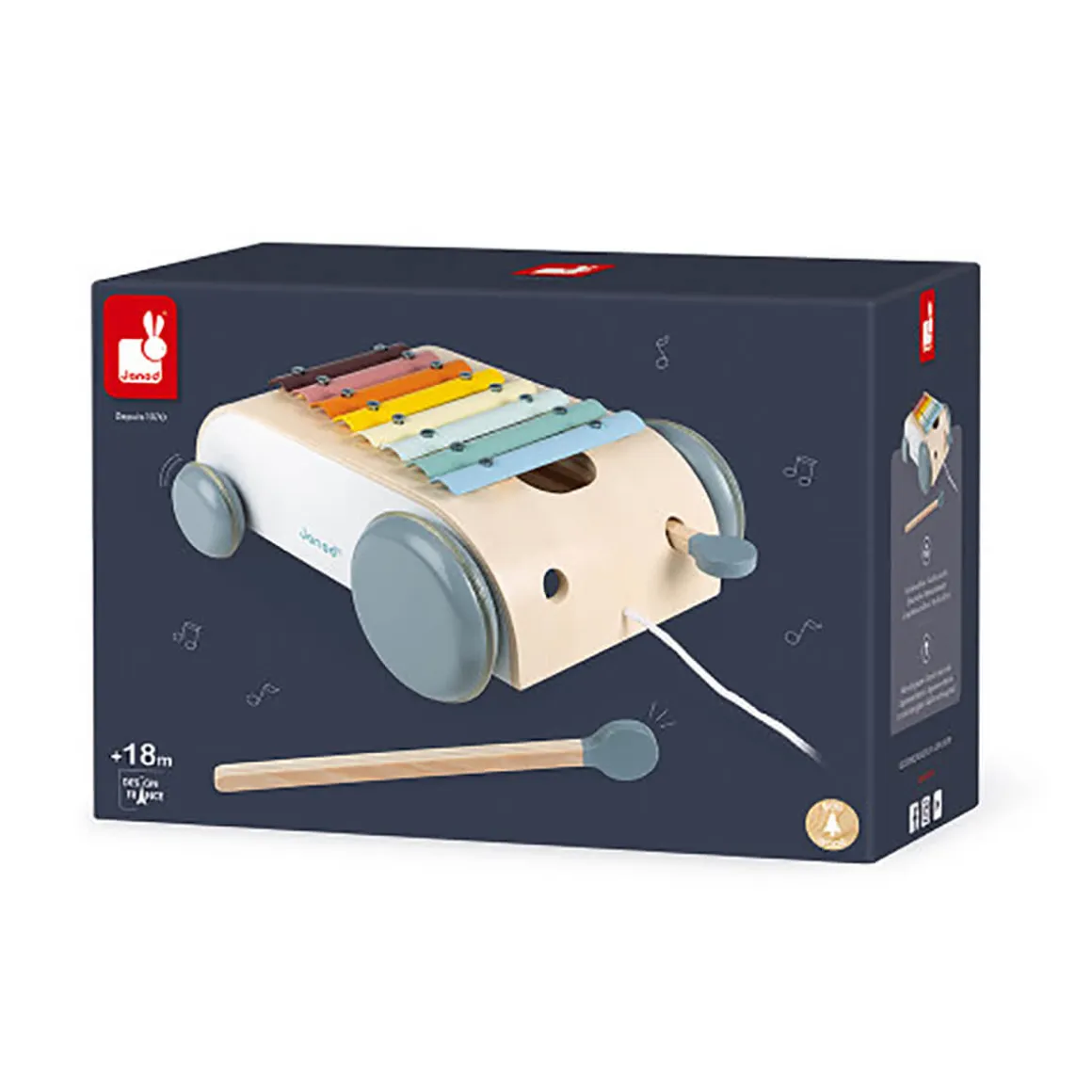 Sweet Cocoon Xylopone Roller Toy by Janod