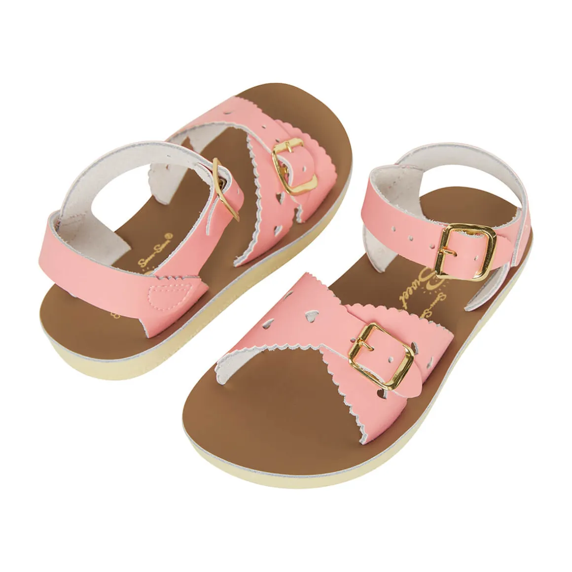 Sweetheart Sandals in Pink by Salt-Water