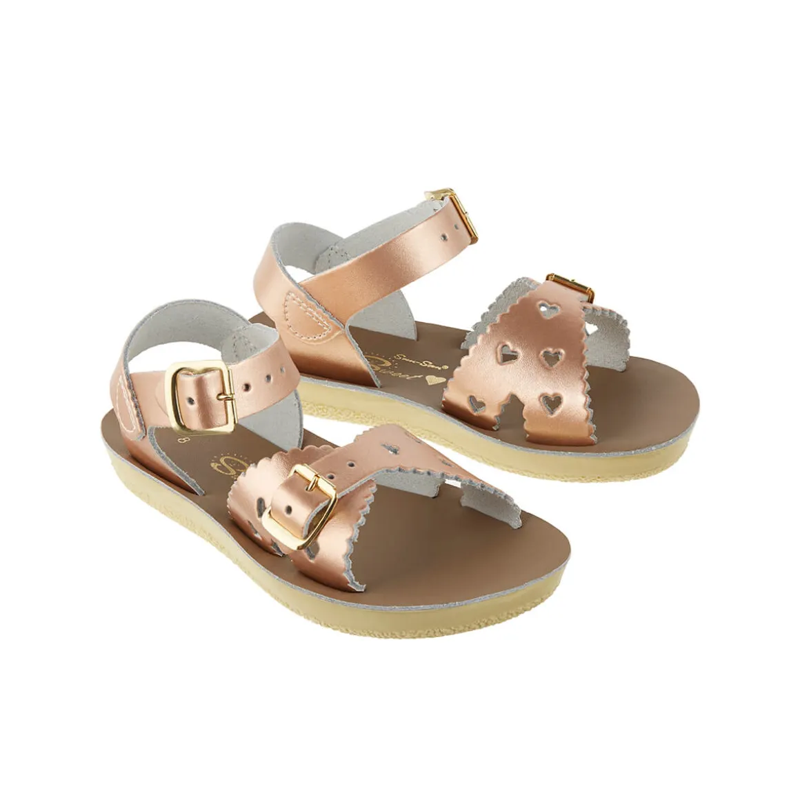 Sweetheart Sandals in Rose Gold by Salt-Water - Last Ones In Stock - SS 5-9 / EUR 20-25