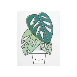 Swiss Cheese Plant Mini Greetings Card by Scout Editions