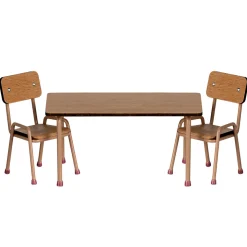 Table And Chairs for Mouse in Dark Powder by Maileg