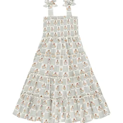 Taylor Dress in Garden Grid by Rylee & Cru